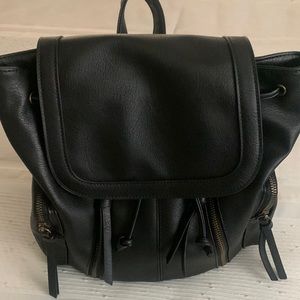 Faux Leather Backpack